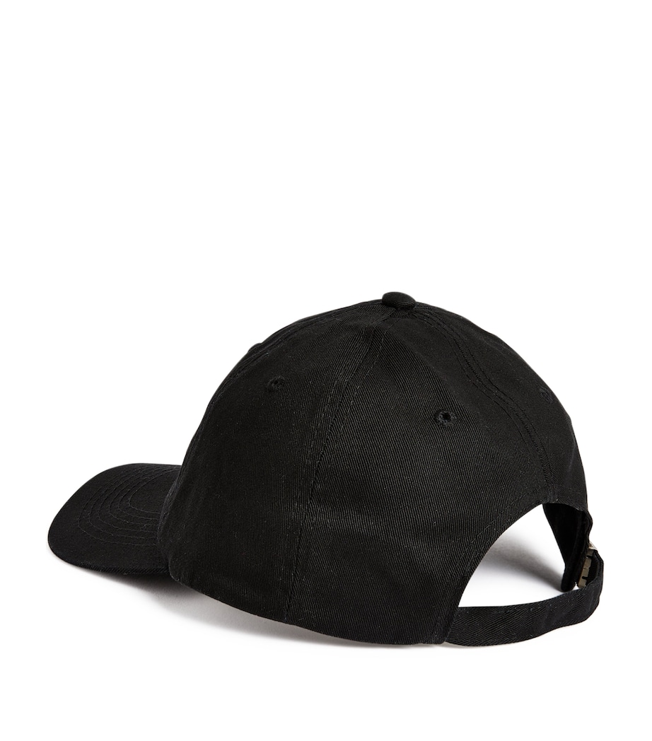 Cotton Sport Baseball Cap BLACK/CREAM Image 2