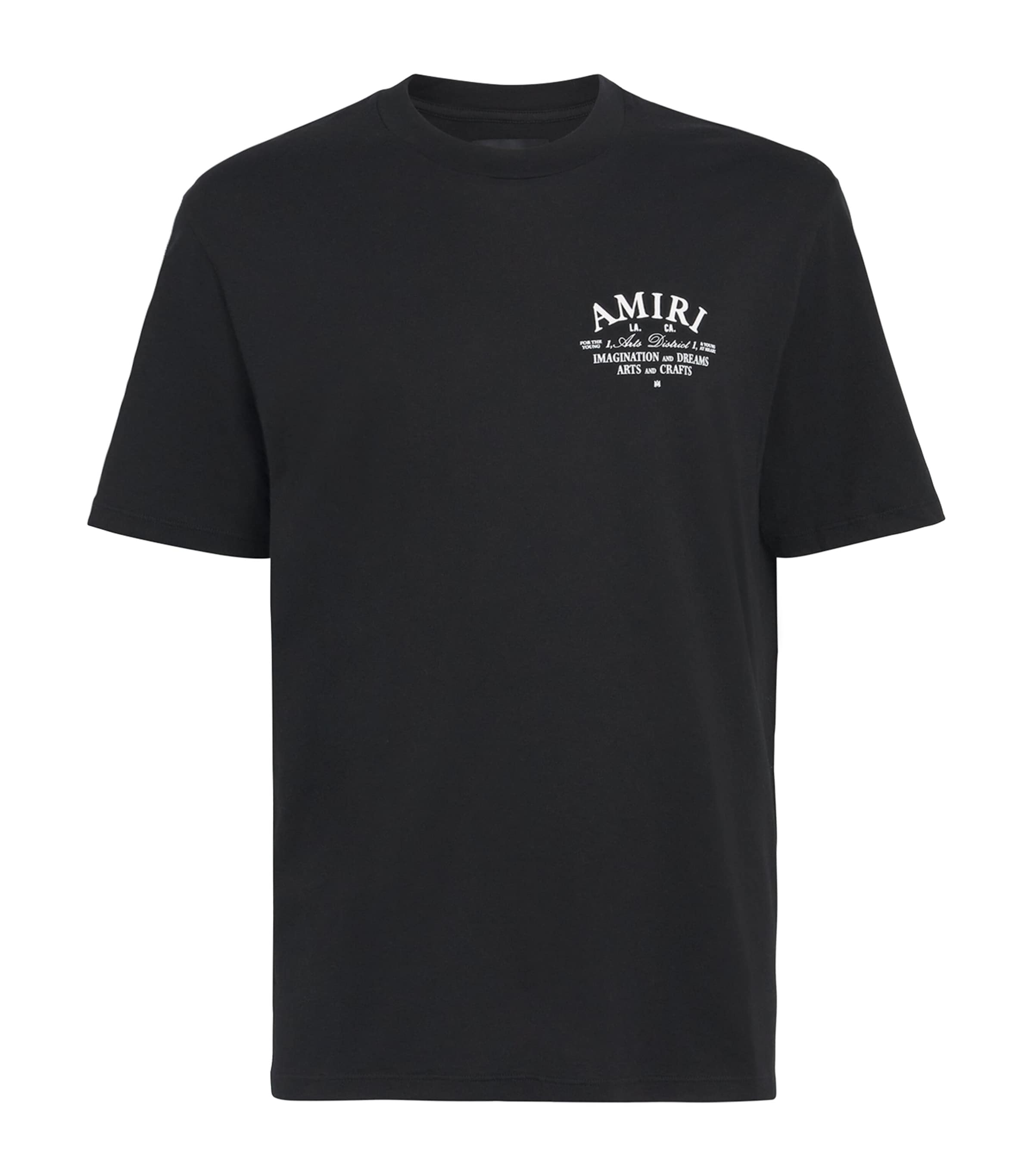 AMIRI Black Cotton Arts District T-Shirt | Harrods UK AMIRI Black Cotton Arts District T-Shirt | Harrods UK