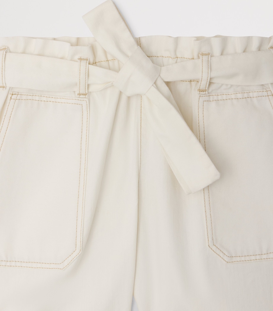 Lorrie Denim Shorts (10-14 Years) BLANC LAIT Image 3