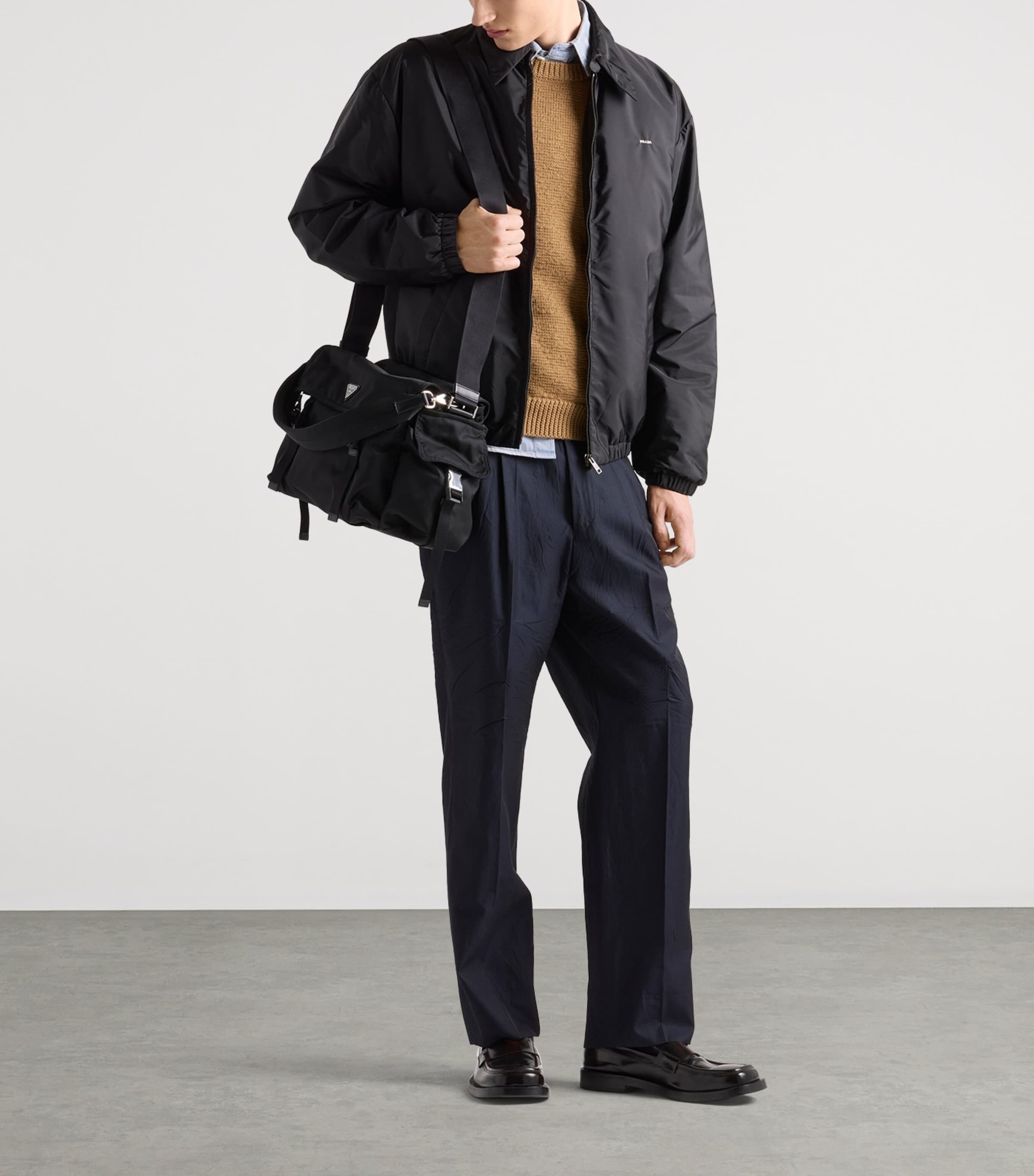 Cotton Gabardine Shirt F0E1Y Image 2