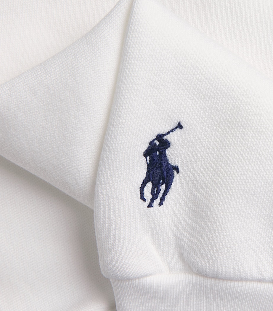 Polo Ralph Lauren Mens Cotton-Blend Logo Sweatshirt White Image 6