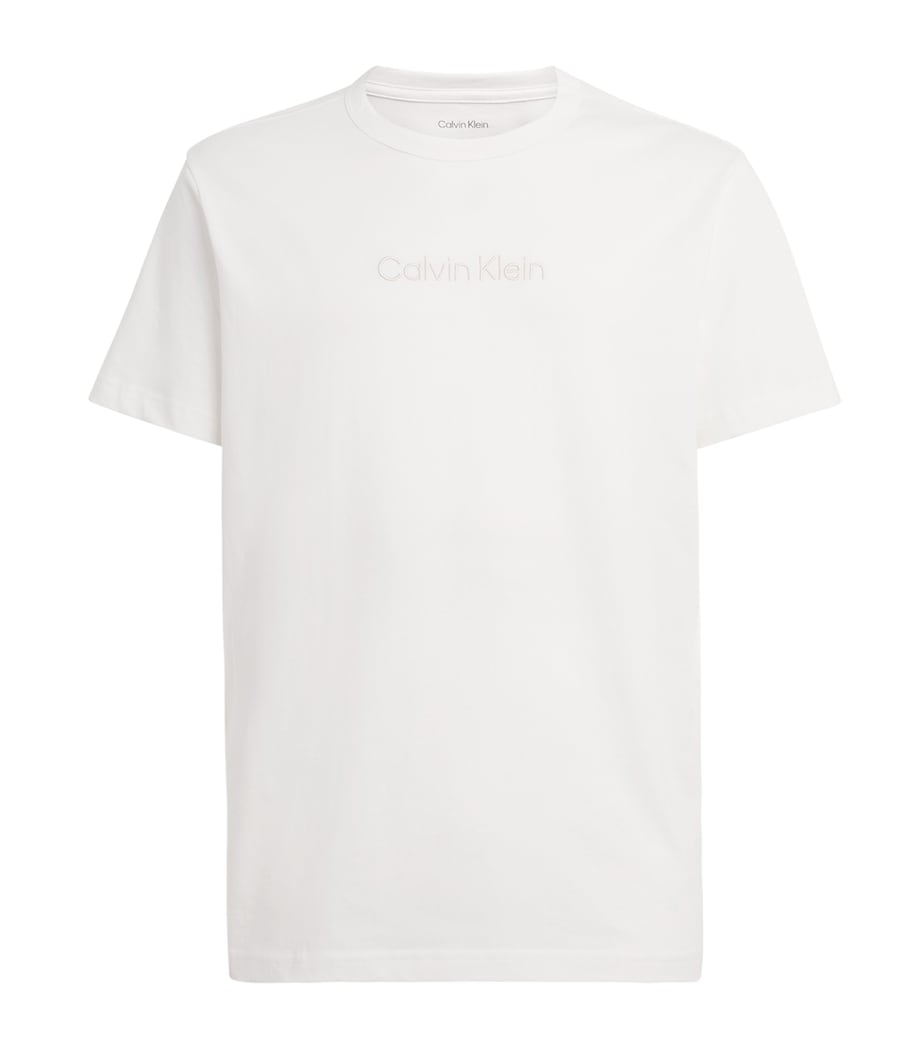 Calvin Klein Mens Cotton Logo T-Shirt White Image 1