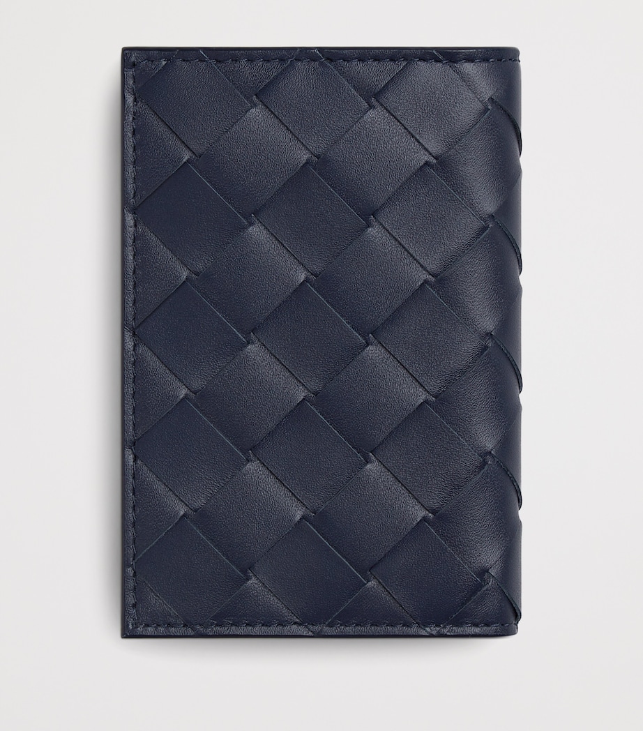 Bottega Veneta Leather Intrecciato Card Holder Image 3