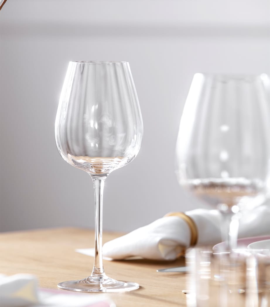 Set of 4 Rose Garden White Wine Glasses (125ml) CLEAR Image 2