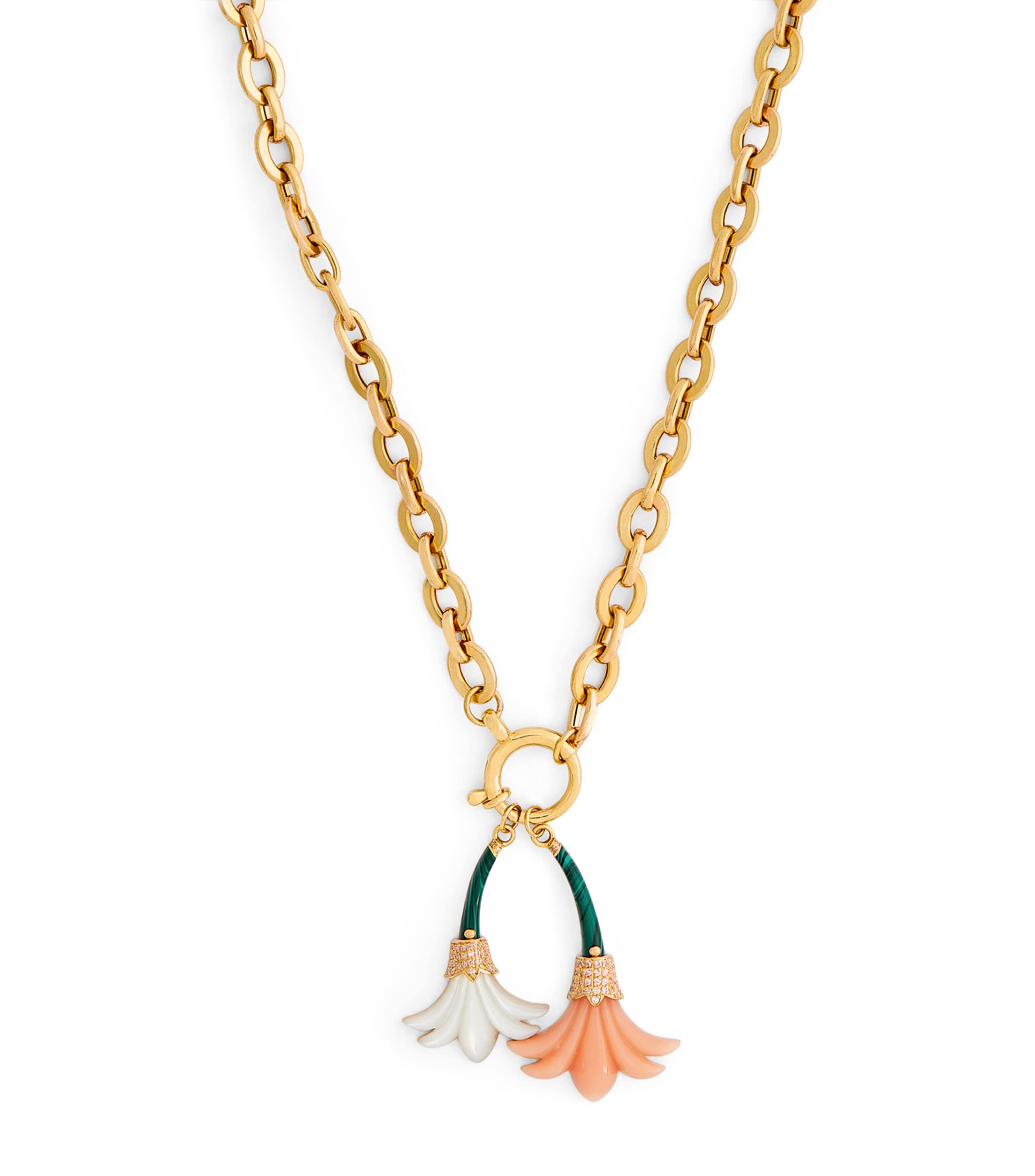 L'atelier Nawbar Yellow Gold, Diamond And Gemstone Psychedeliah Earrings In Gold