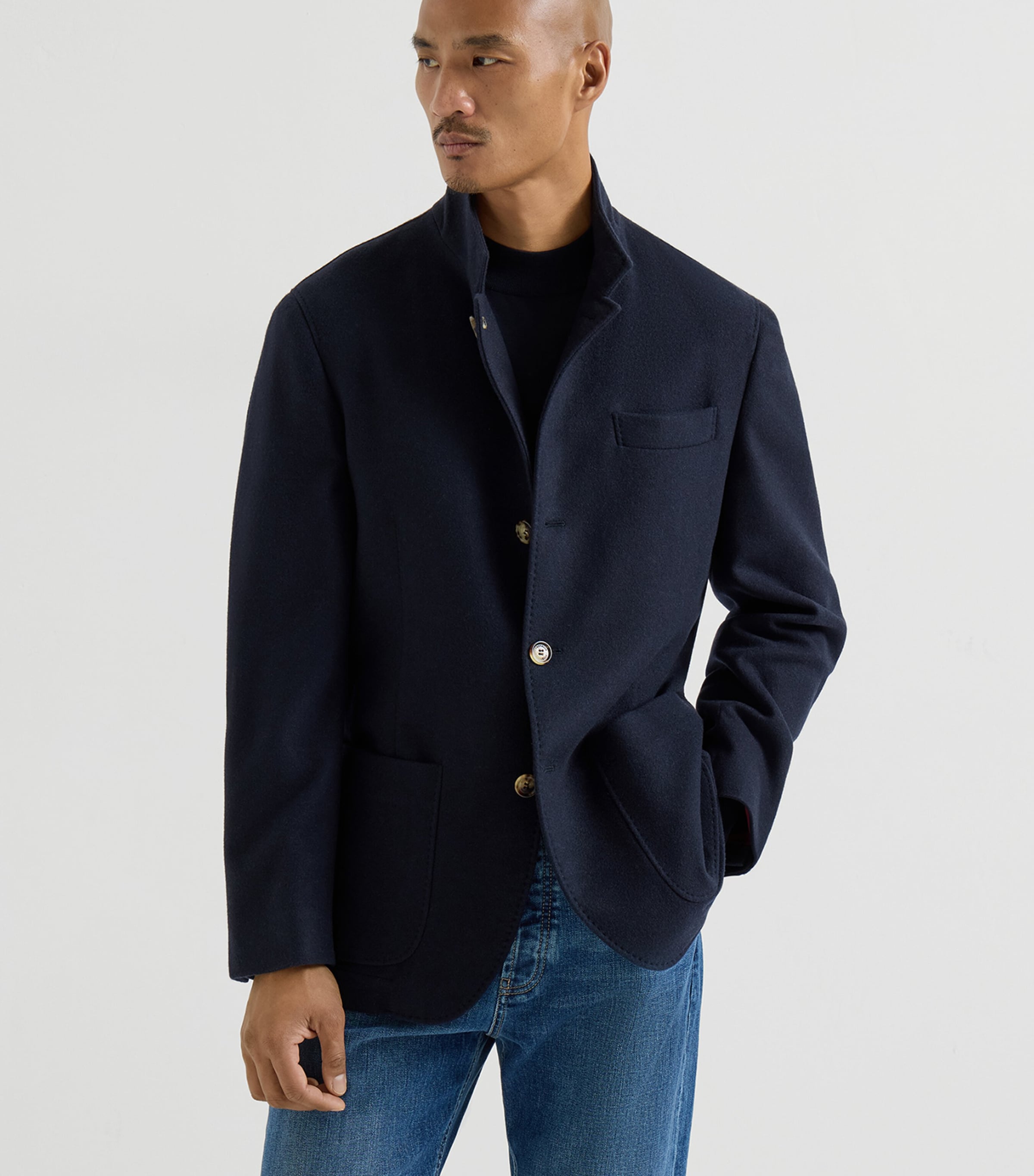 Brunello Cucinelli Mens Water-Resistant Cashmere Blazer Image 3