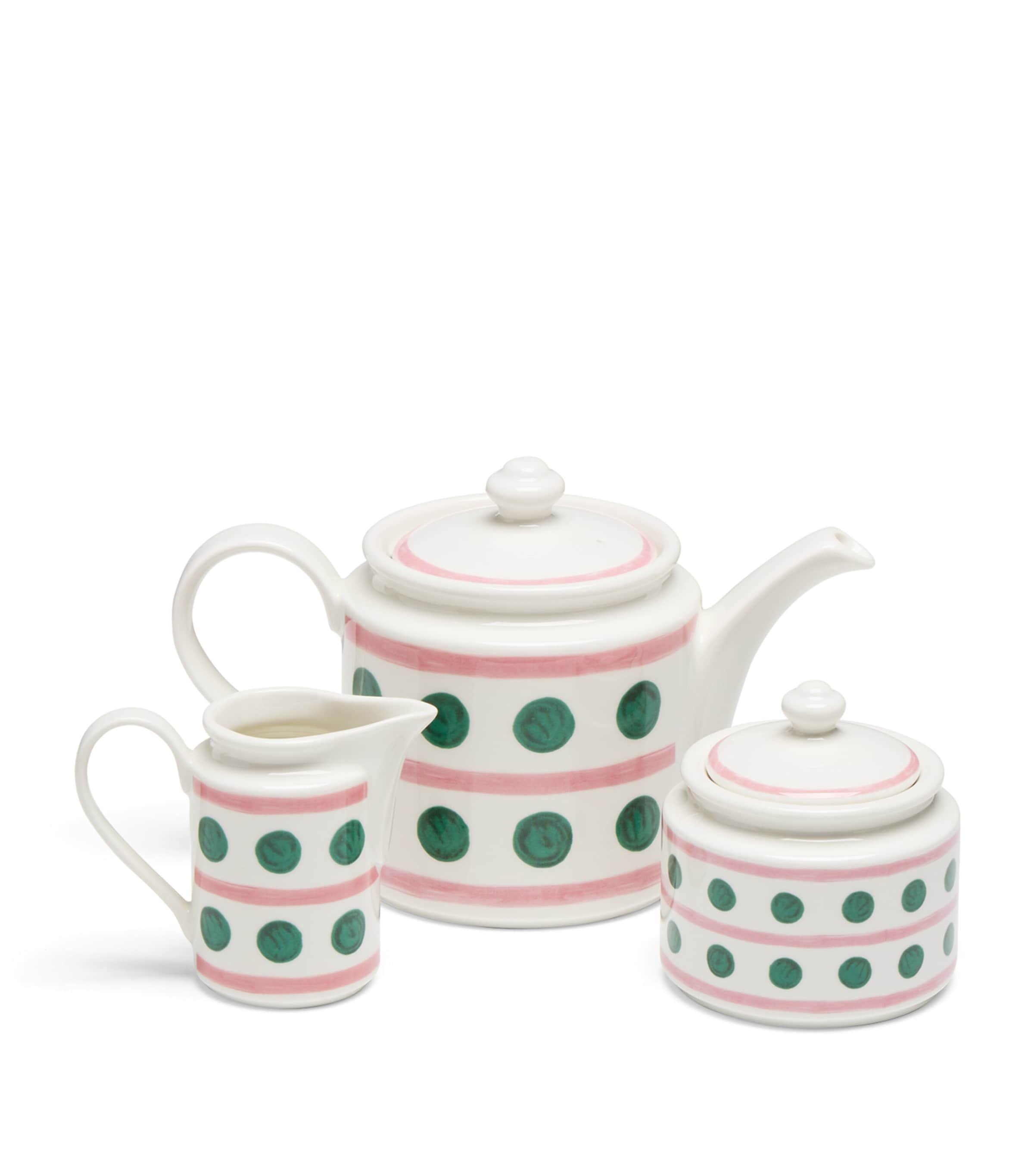 Themis Z Porcelain Symi 3-piece Tea Set In White