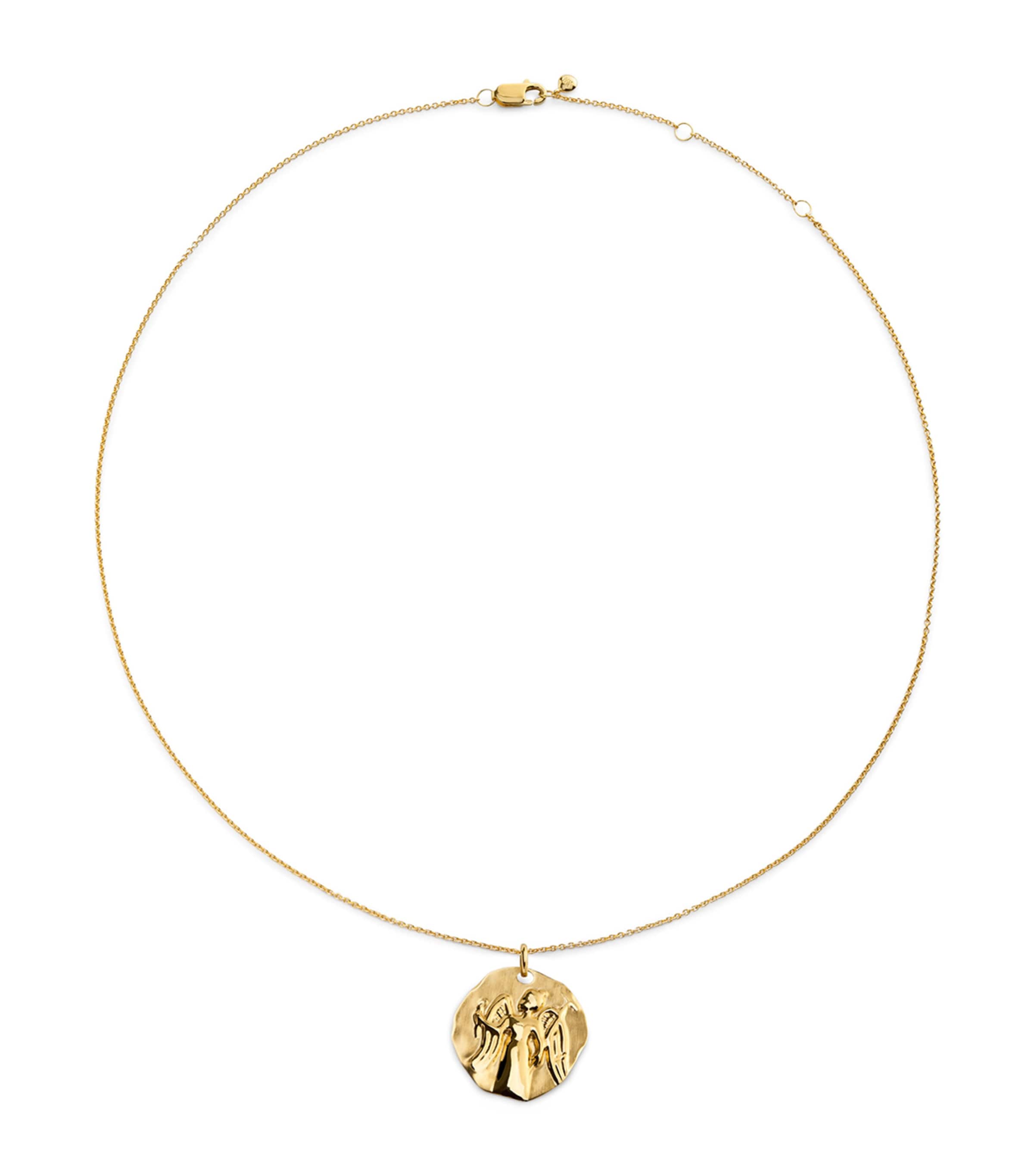 Monica Vinader Gold Vermeil Zodiac Virgo Necklace Gold Vermeil Image 1