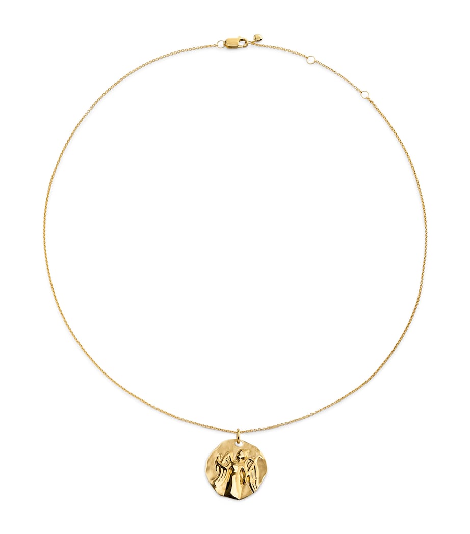 Monica Vinader Gold Vermeil Zodiac Virgo Necklace Gold Vermeil Image 1