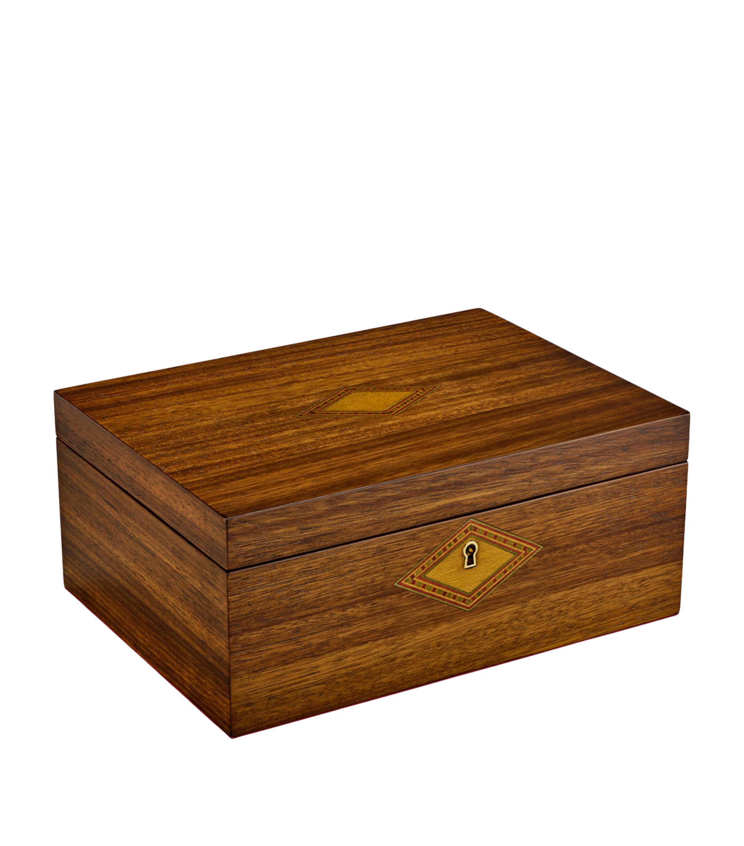 WOLF Nutcracker Musical Jewellery Box Walnut Wood Image 3