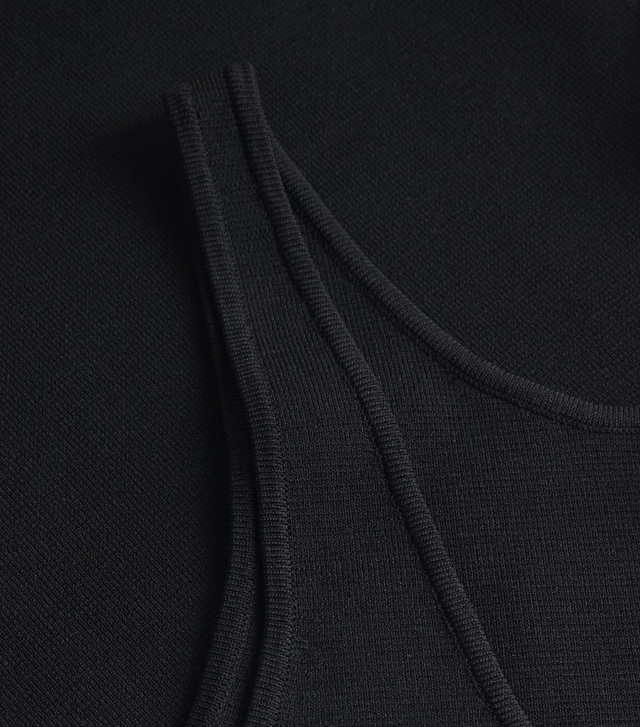 Rib-Knit Tank Top BLACK 001 Image 5