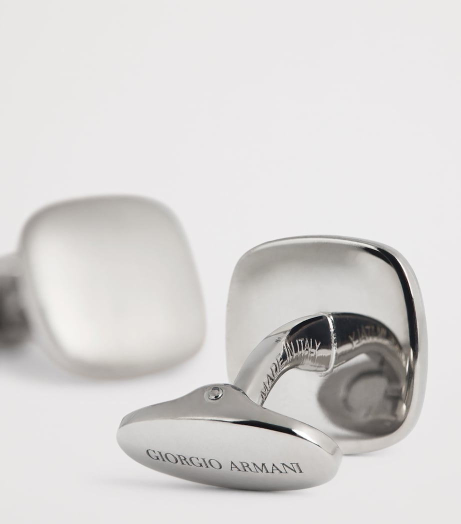 Sterling Silver Round Cufflinks 17 Image 5