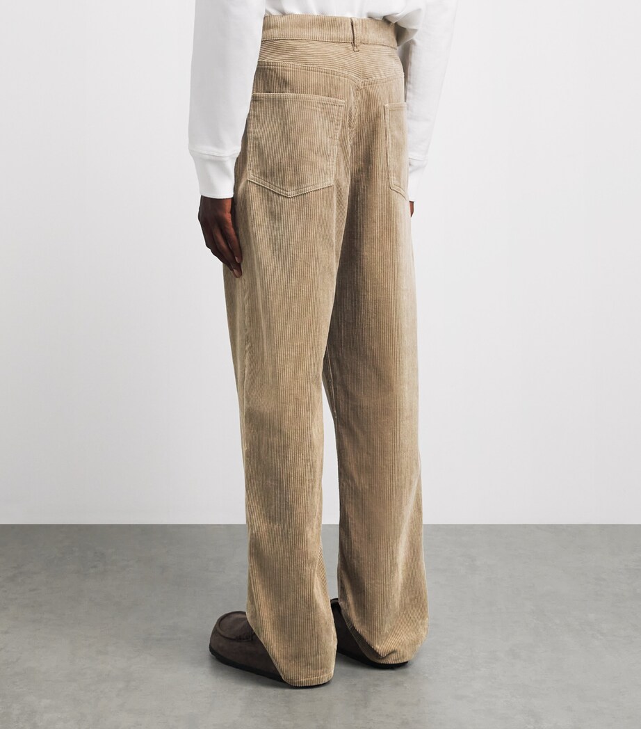 A.P.C. Mens Corduroy Fairfax Straight Jeans Baa Beige Image 5