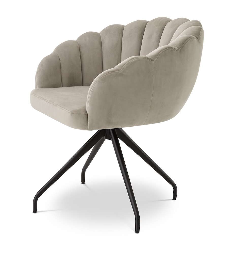 Velvet Luzern Dining Chair GREY Image 3