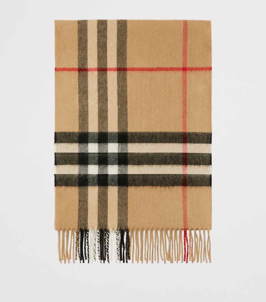 Cashmere Check Scarf ARCHIVE BEIGE Image 4