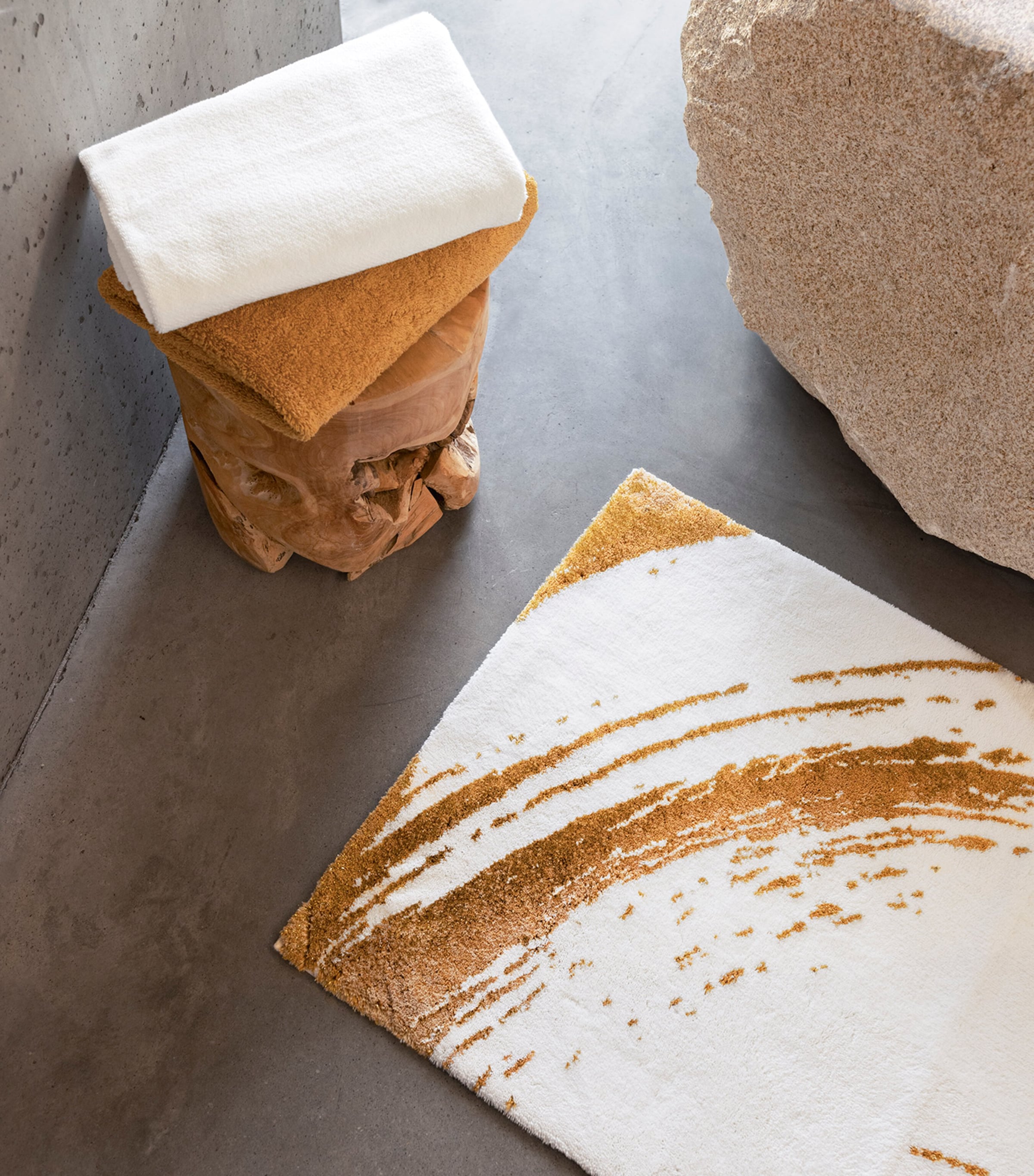 Egyptian Cotton-Blend Fortuny Bath Mat (70cm x 120cm) 800 GOLD Image 5