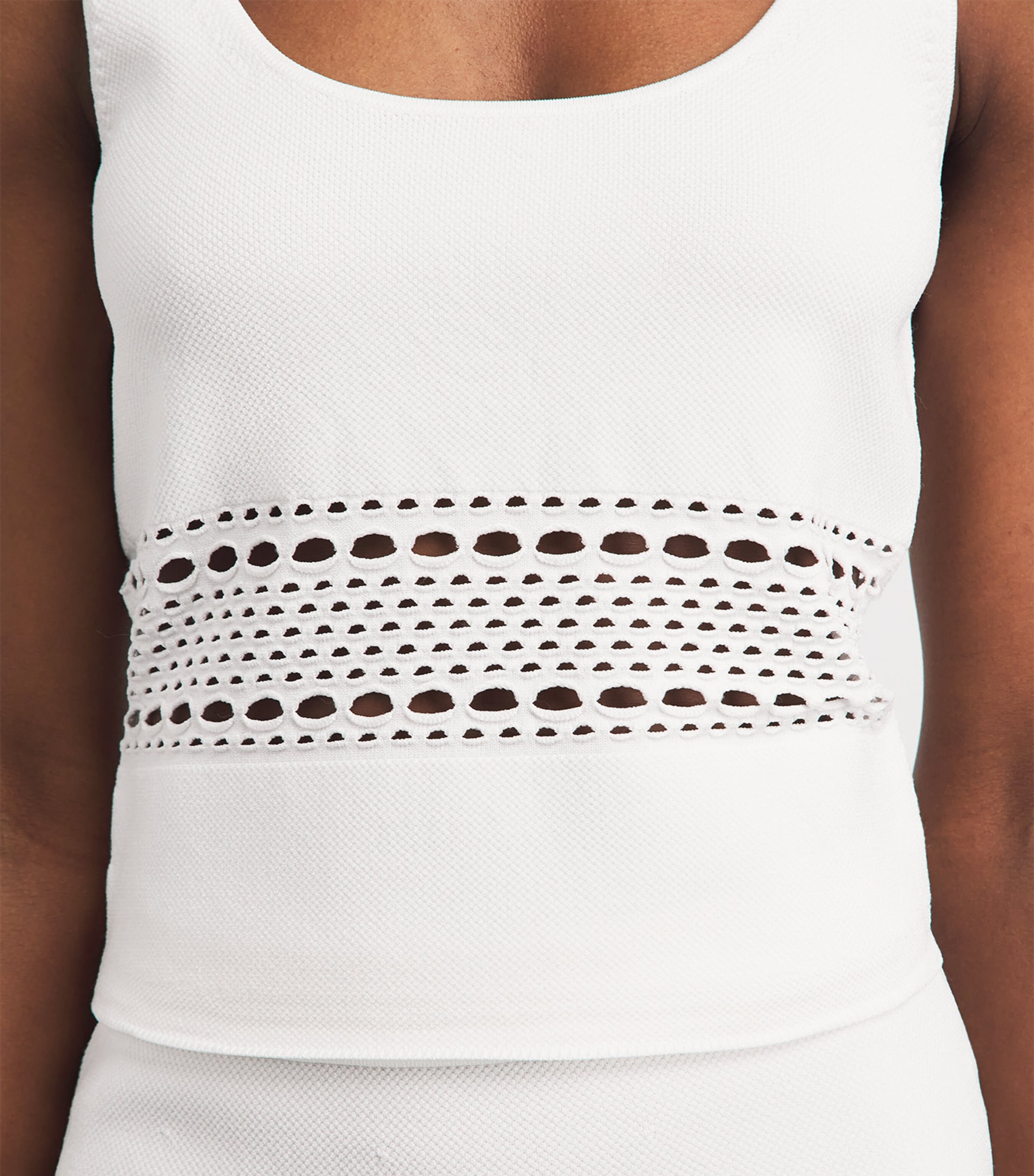 Simkhai Womens Stretch-Jersey Fitzgerald Tank Top Ivory Image 3