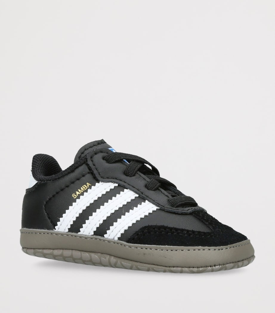 Samba Crib Sneakers BLK/WHITE Image 3