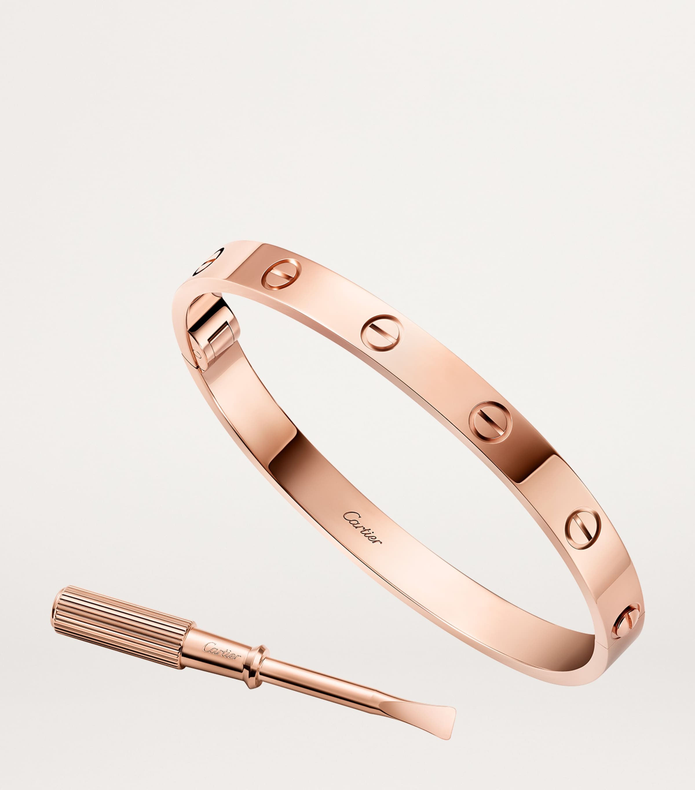 Rose Gold Hinged LOVE Bracelet ROSE GOLD Image 2