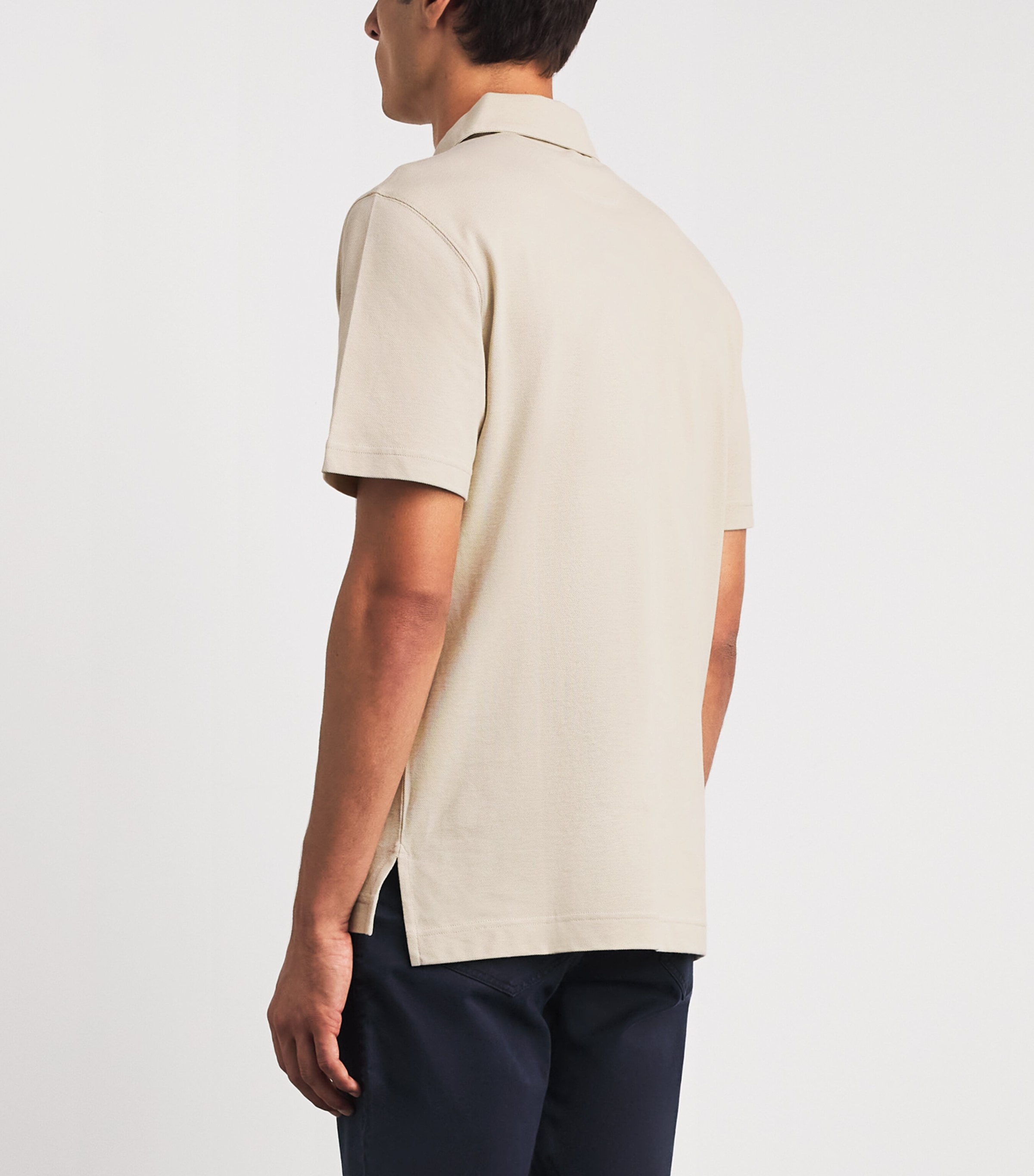 Purdey Mens Cotton Chest Pocket Polo Shirt Stn Image 5