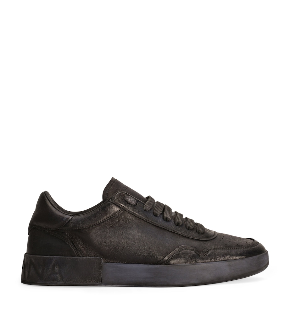 Leather Portofino Sneakers 80999 BLACK Image 1
