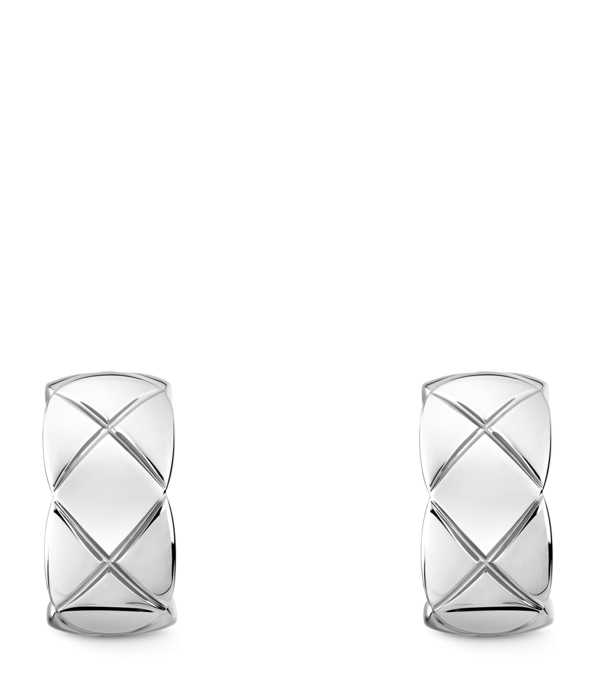White Gold Coco Crush Hoop Earrings WHITE GOLD Image 1