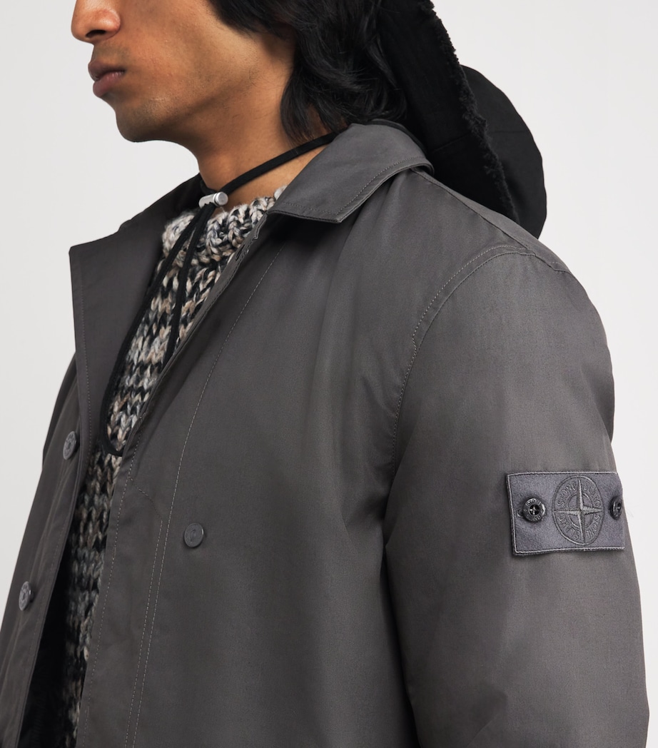 GHOST PIECE Cotton Canvas Water-Repellent Jacket V0067 Image 6
