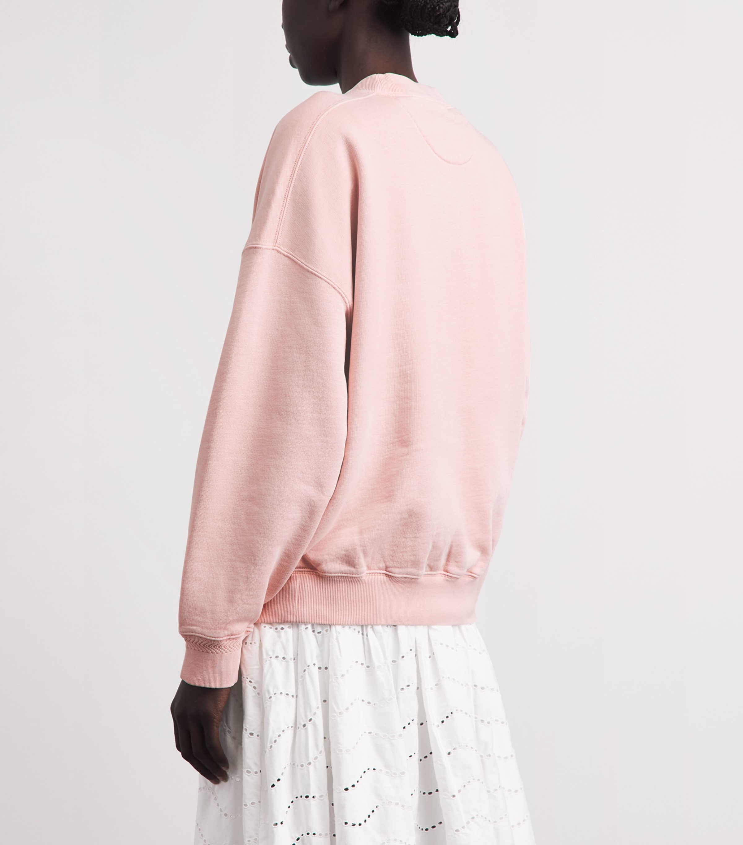 Polo Ralph Lauren Womens x Wimbledon Cotton-Blend Sweatshirt Carmel Pink Image 5