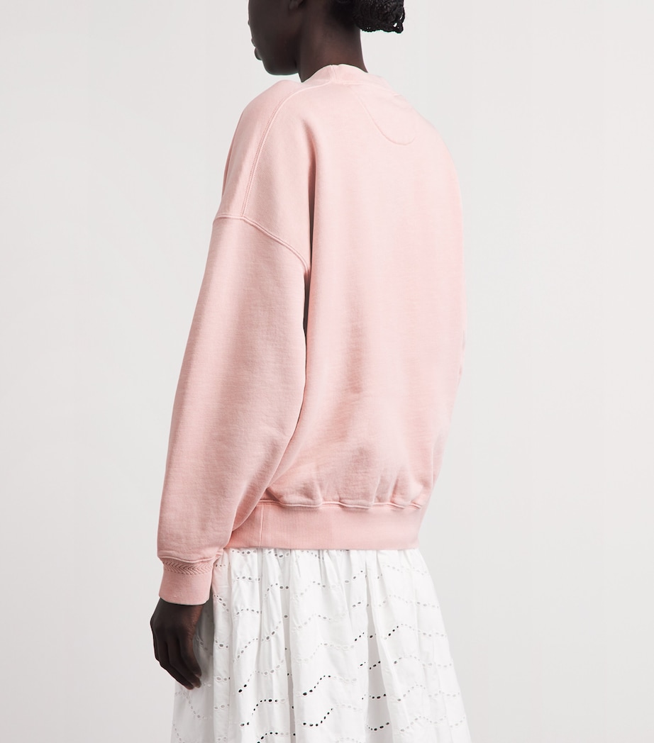 Polo Ralph Lauren Womens x Wimbledon Cotton-Blend Sweatshirt Carmel Pink Image 5