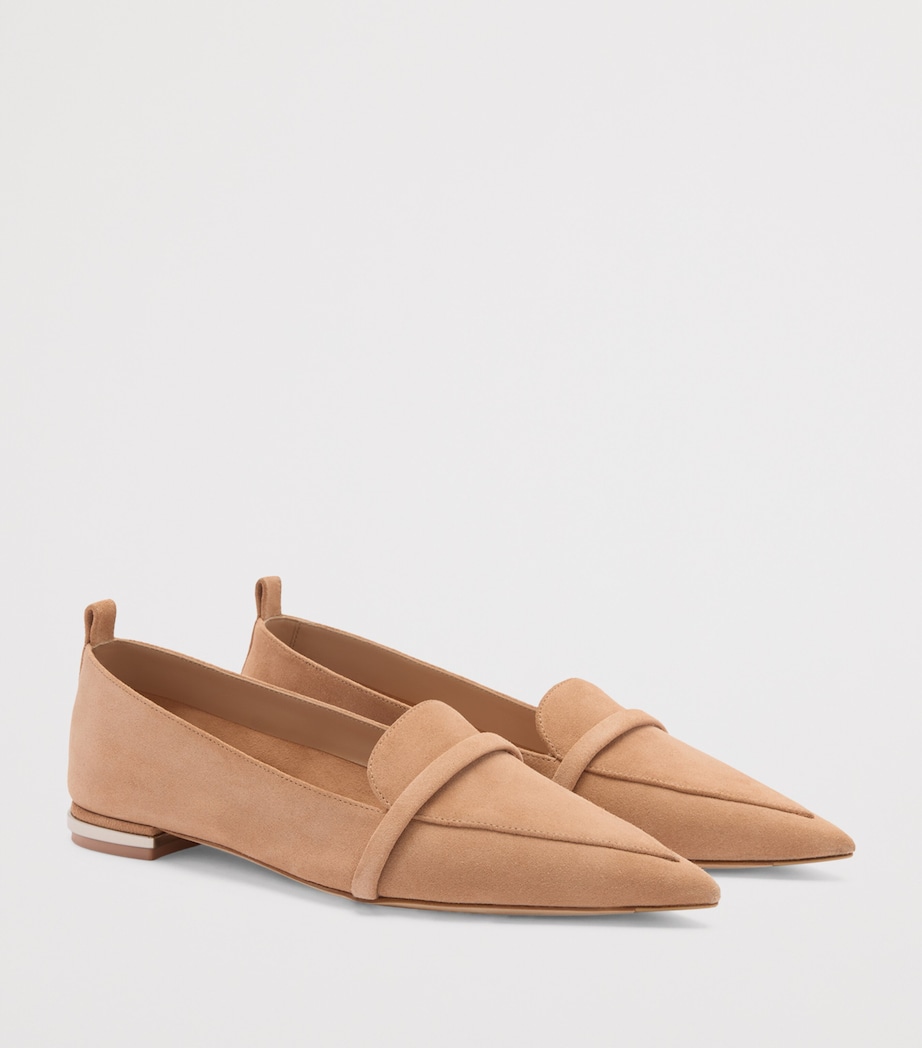Suede Dora Loafers BUFF Image 3