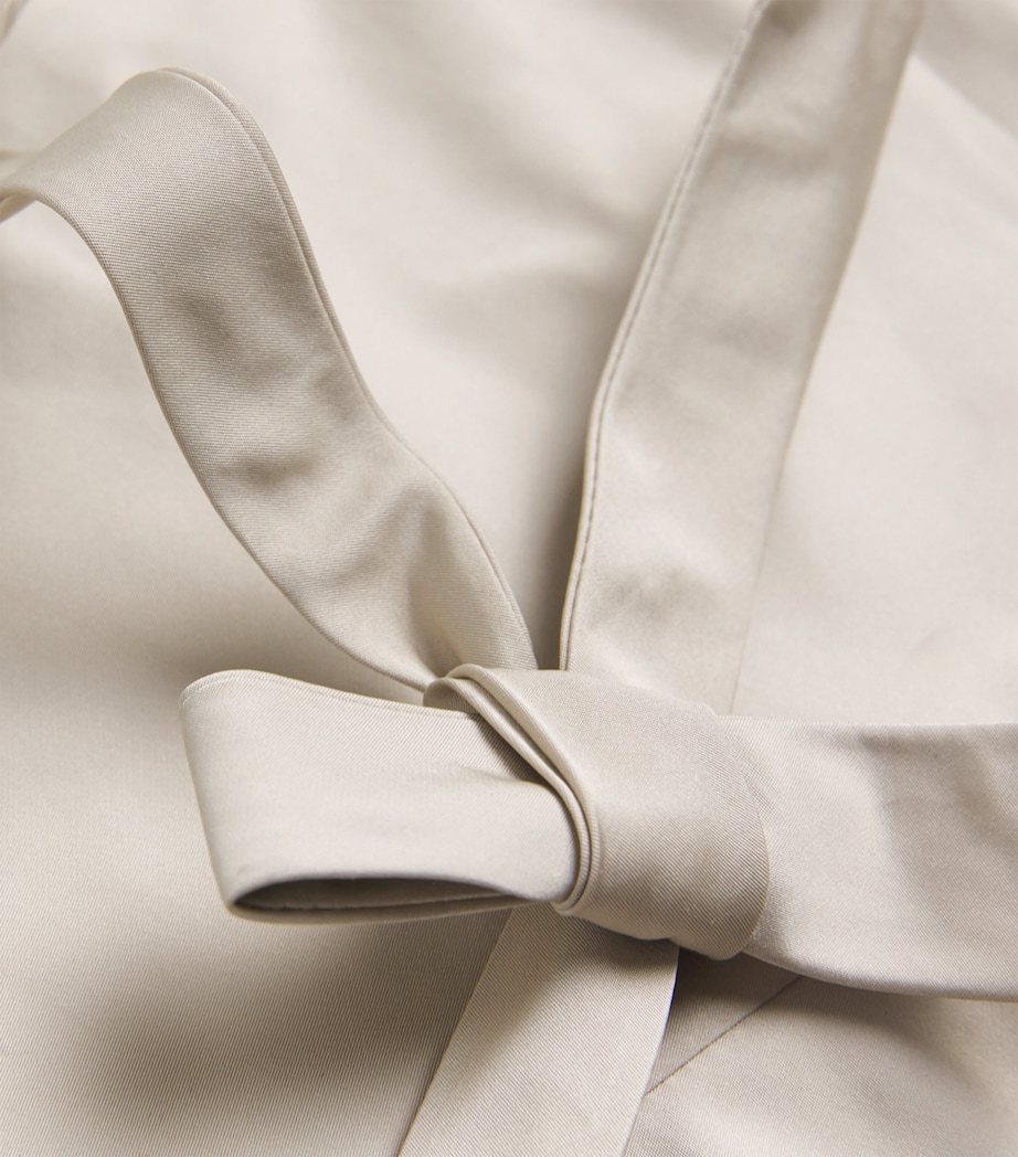 Draped Bib Top BEIGE Image 5