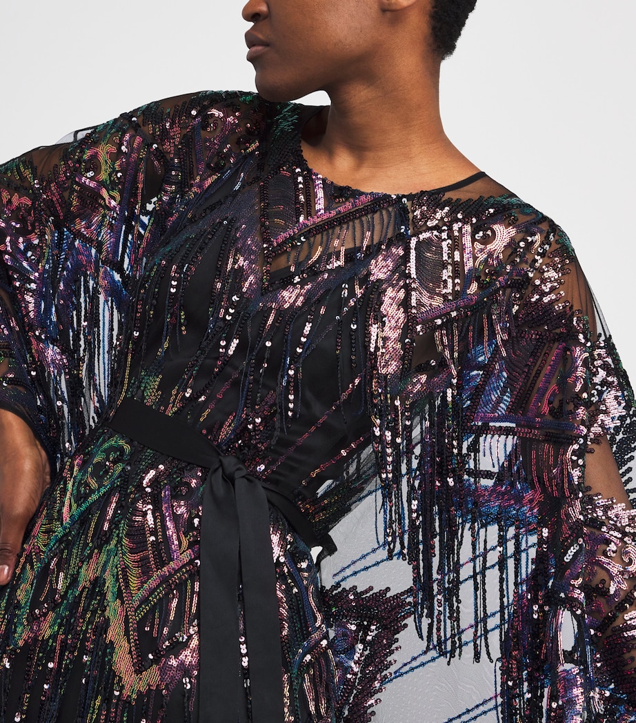 Sequin Casati Maxi Kaftan ROYAL BLUE Image 4