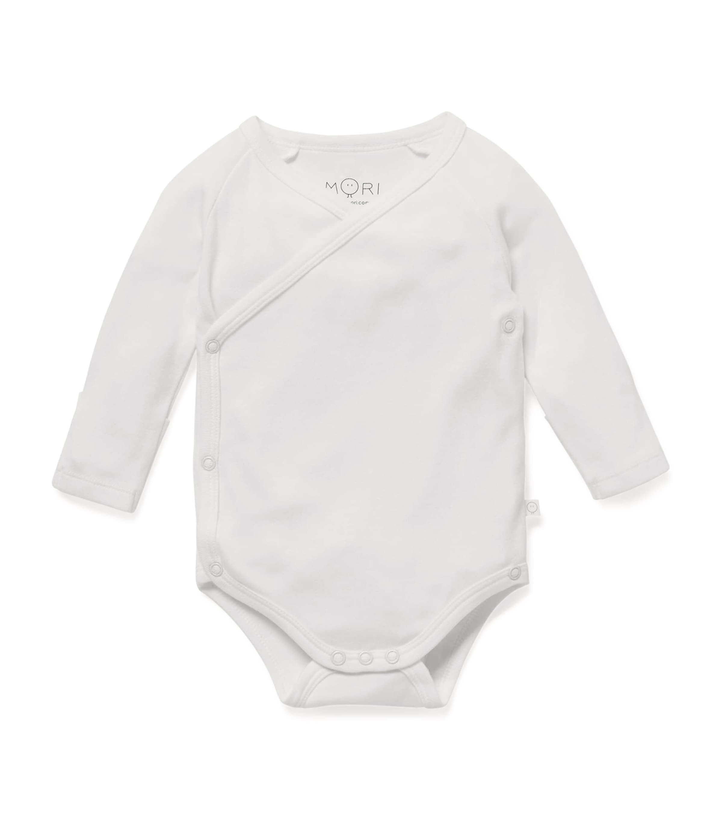 Bamboo-Blend Kimono Bodysuit (0-18 Months) WHITE Image 2