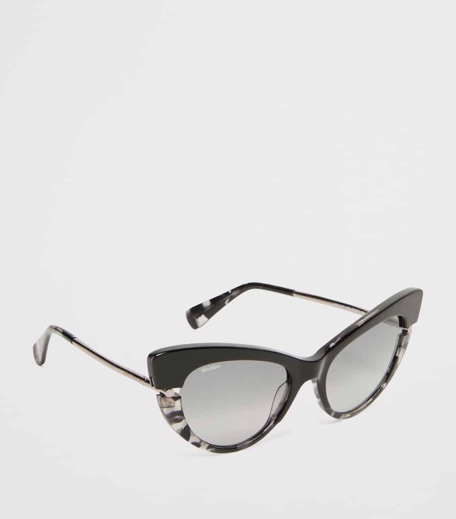 Max Mara Speckled Cat Eye Sunglasses Black Image 2