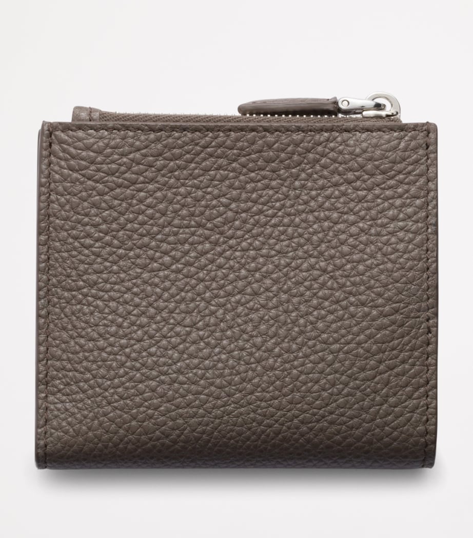 Grained Leather Triangle Wallet F0218 Image 3