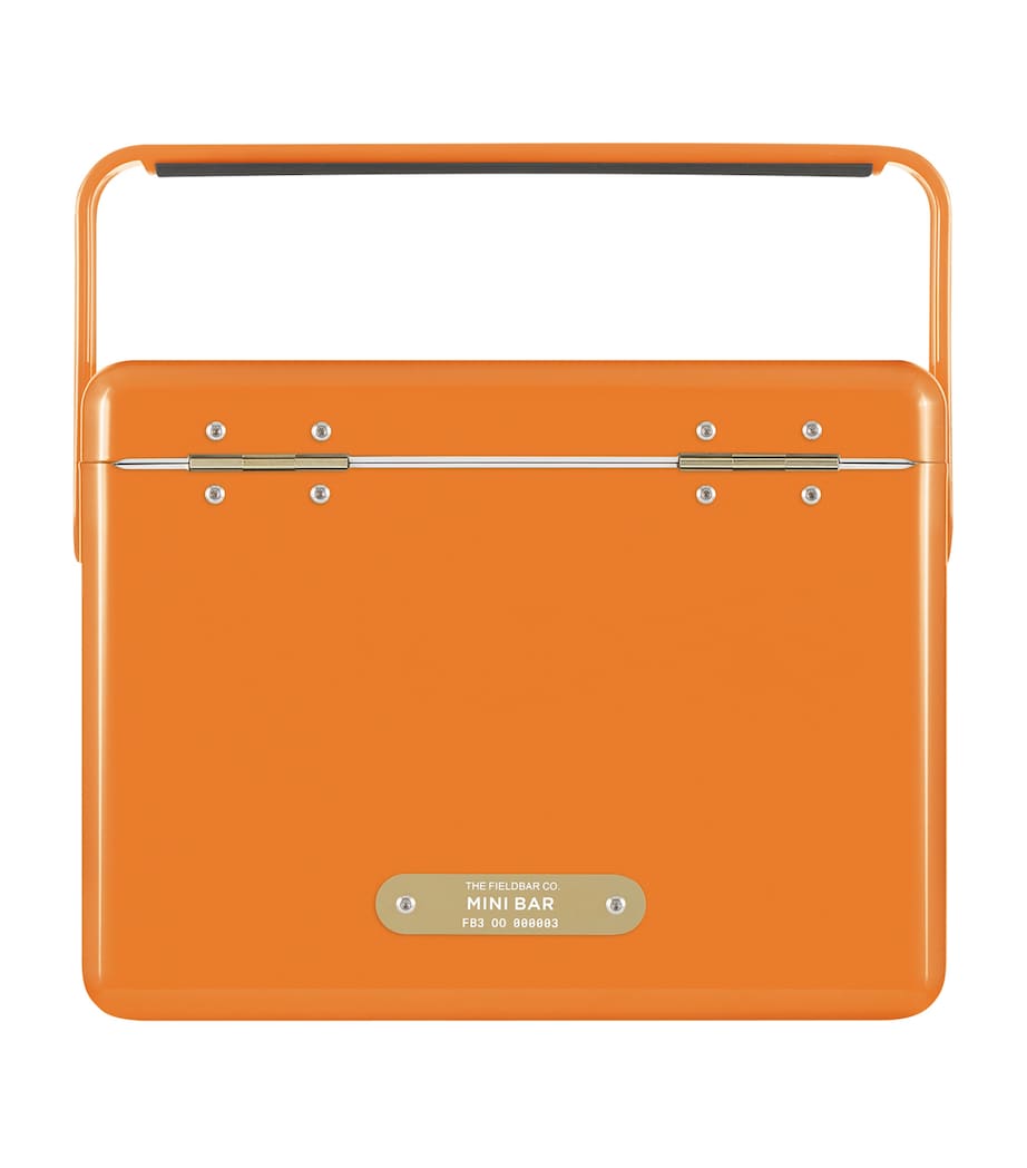 Mini Bar Cooler Box with Leather Sling (4L) ORANGE Image 2