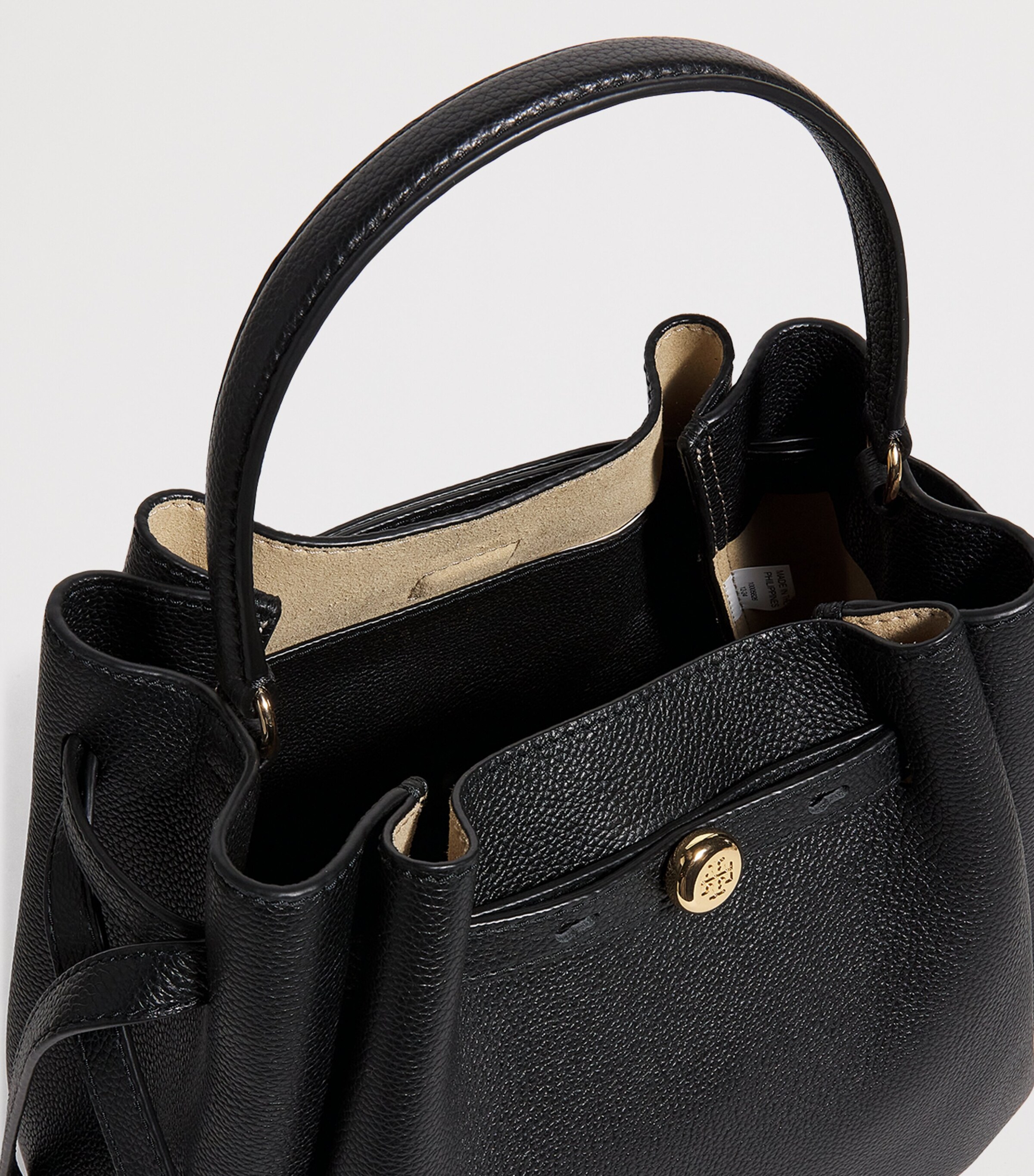 Leather Romy Cross-Body Bag 001 BLACK Image 4