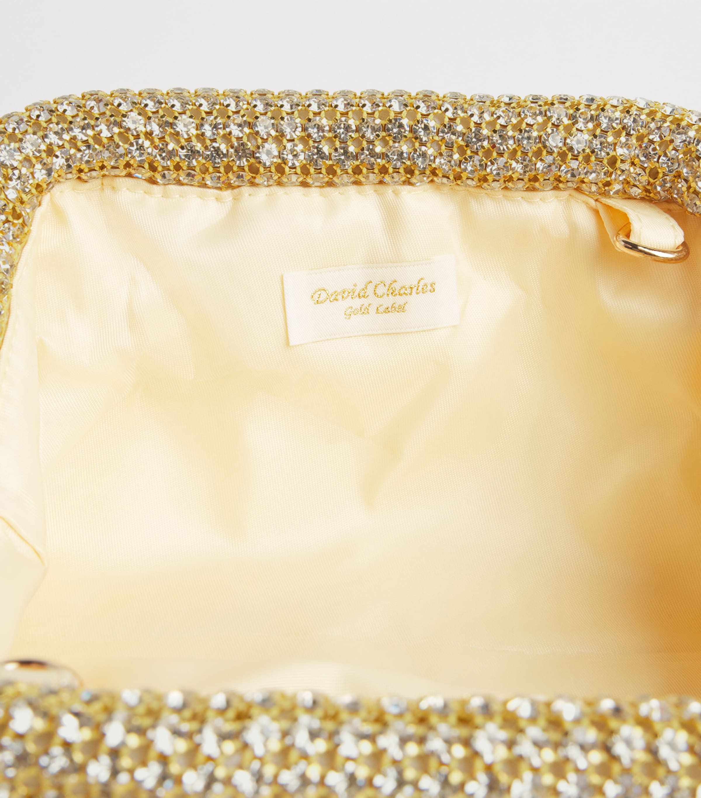 David Charles Embellished Clutch Bag M Gold Image 3