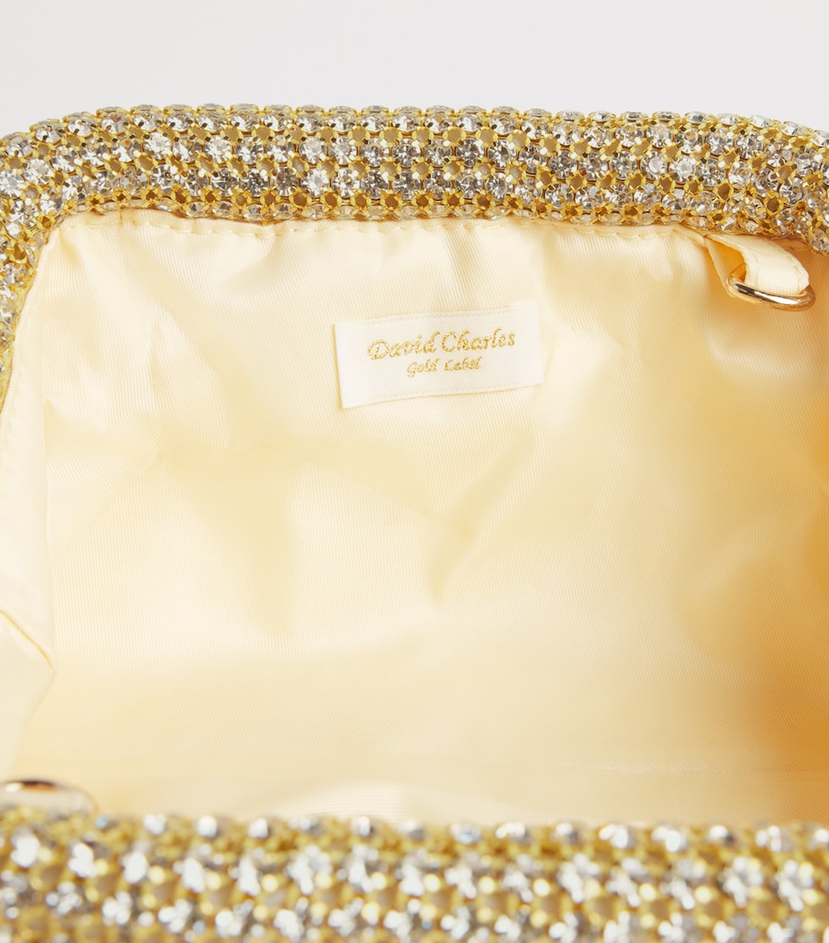 David Charles Embellished Clutch Bag M Gold Image 3