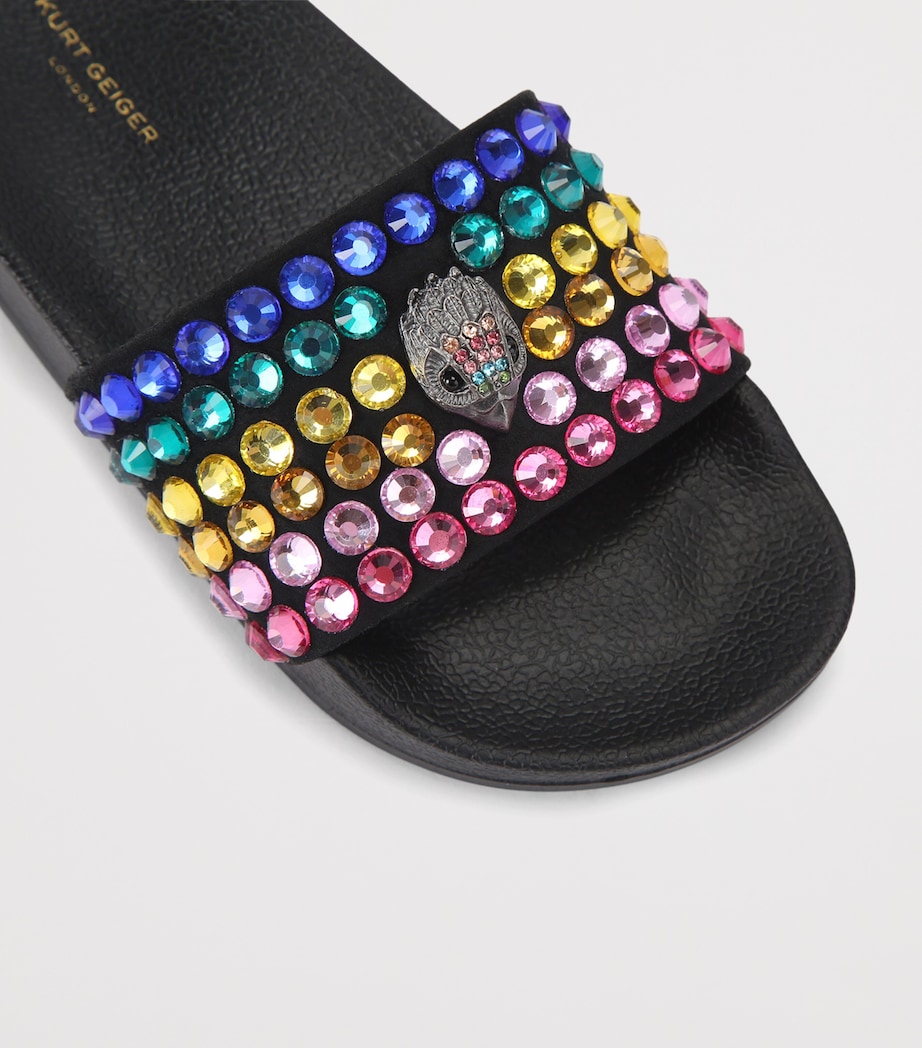 Kurt Geiger London Mini Meena Eagle Slides Black/comb Image 2