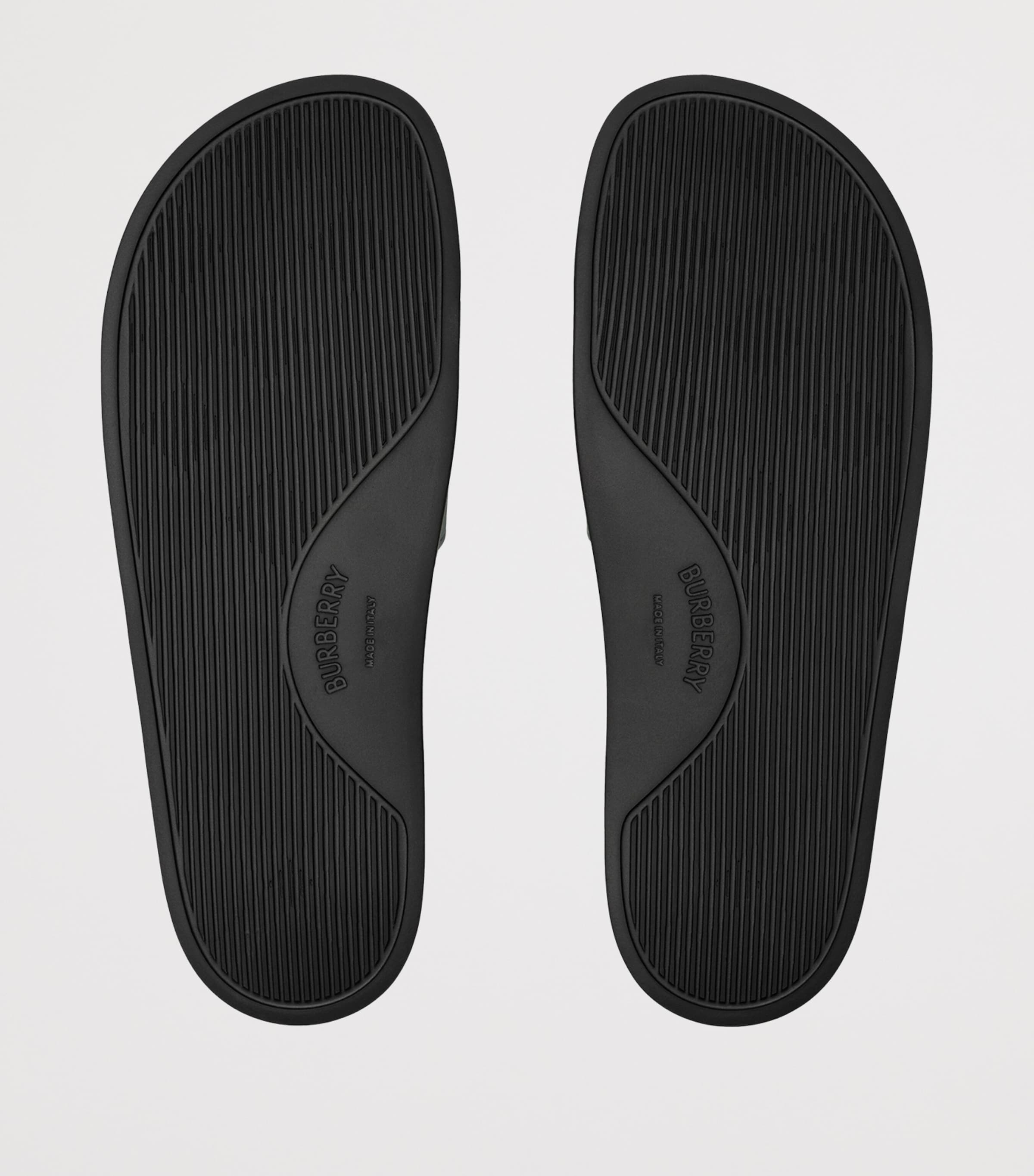 Burberry Check Slides Arctic Blue Ip Check Image 5