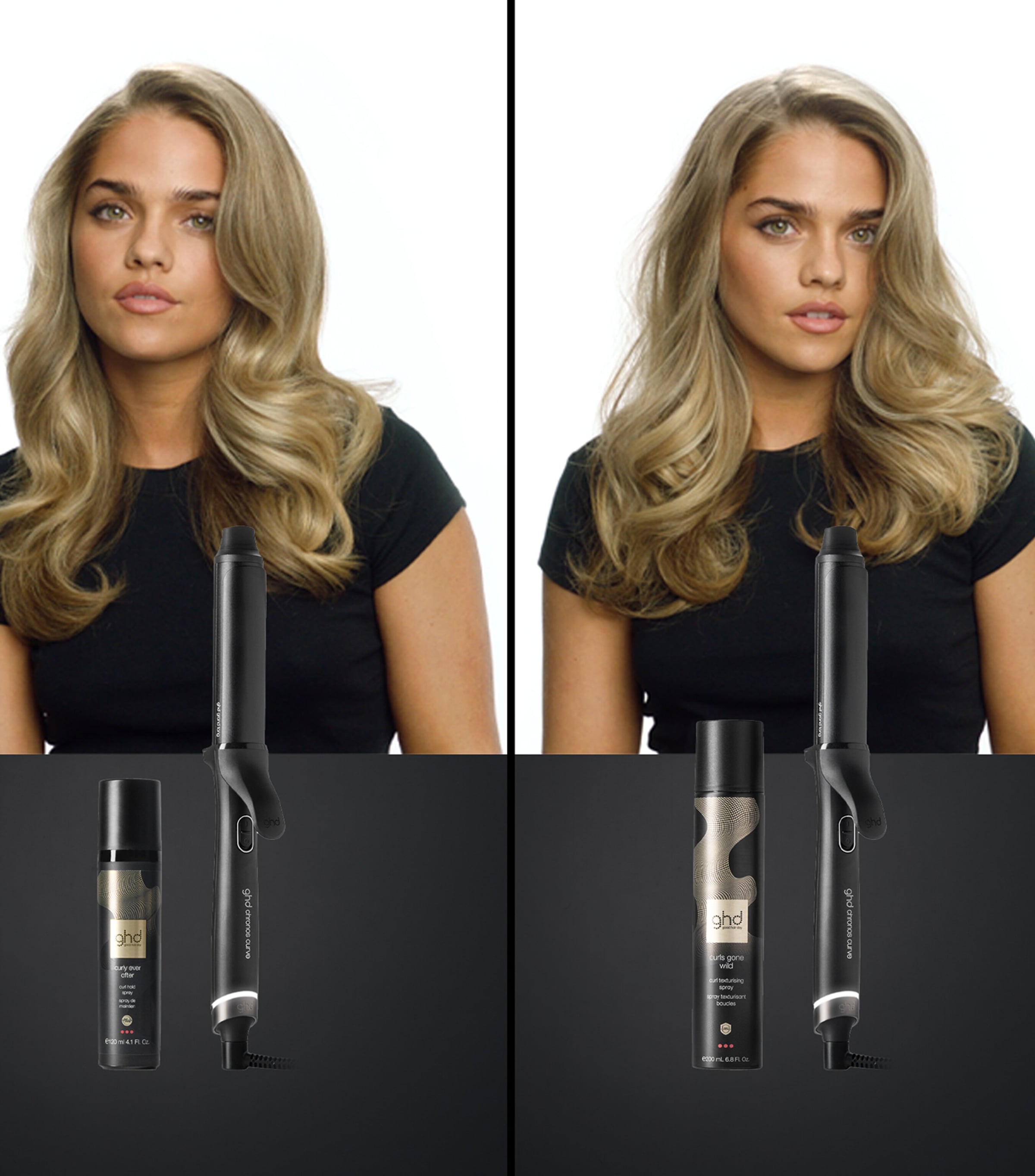 Chronos Curve Grand Tong Hair Curler (32mm) BLACK Image 8