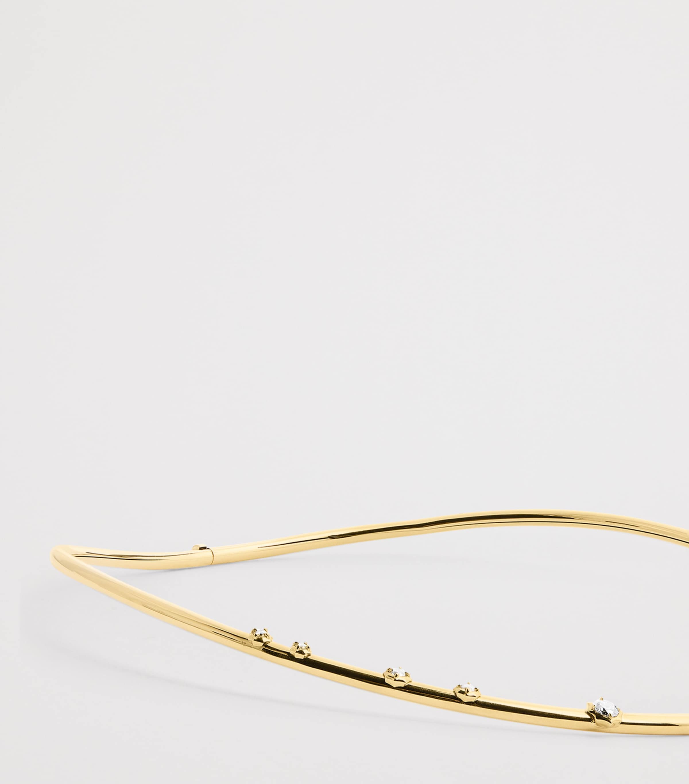 Jade Trau Yellow Gold and Diamond Constellation Plié Choker Yellow Gold Image 5