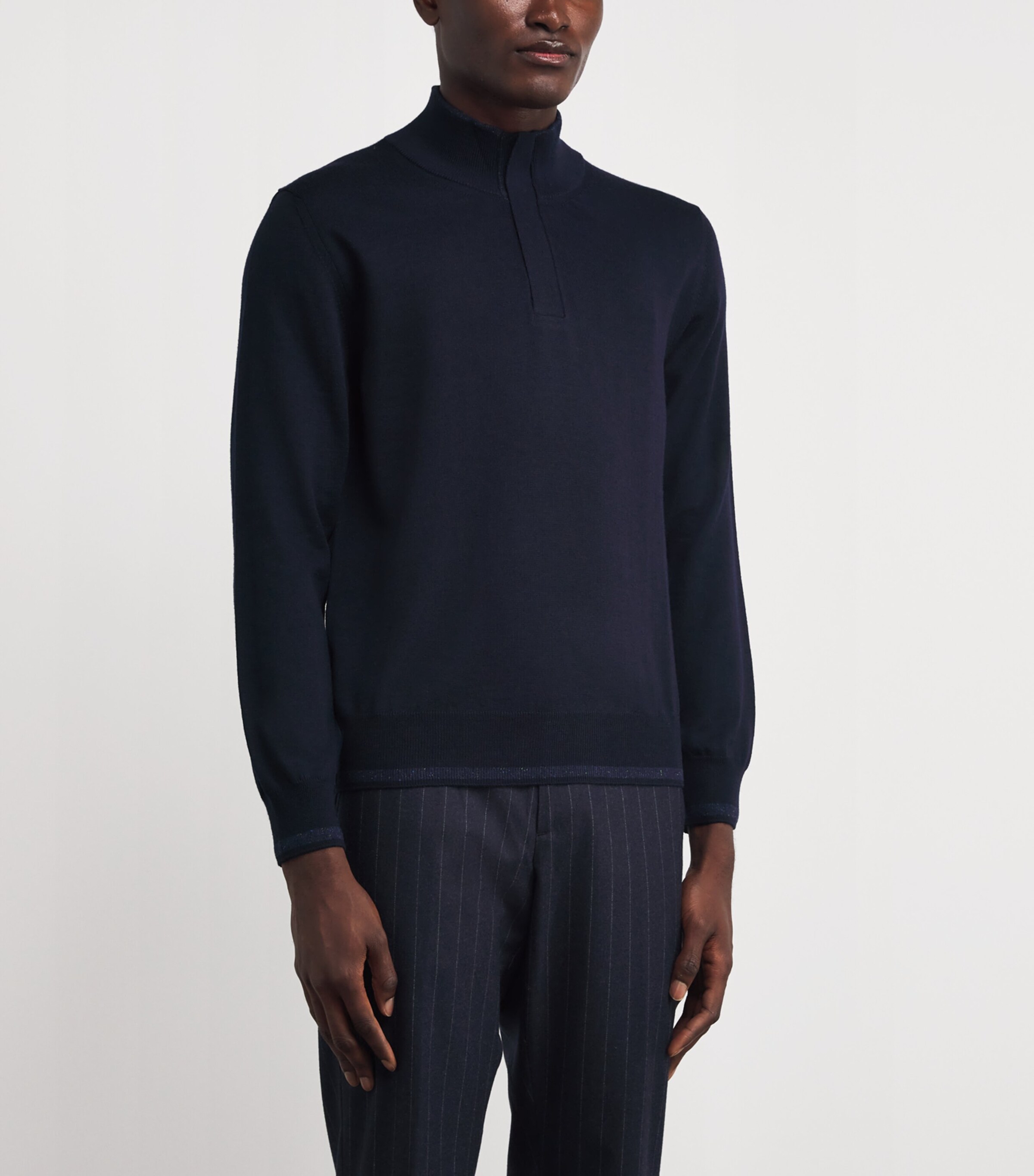 Wool-Blend Zip-Up Sweater 300 Image 3