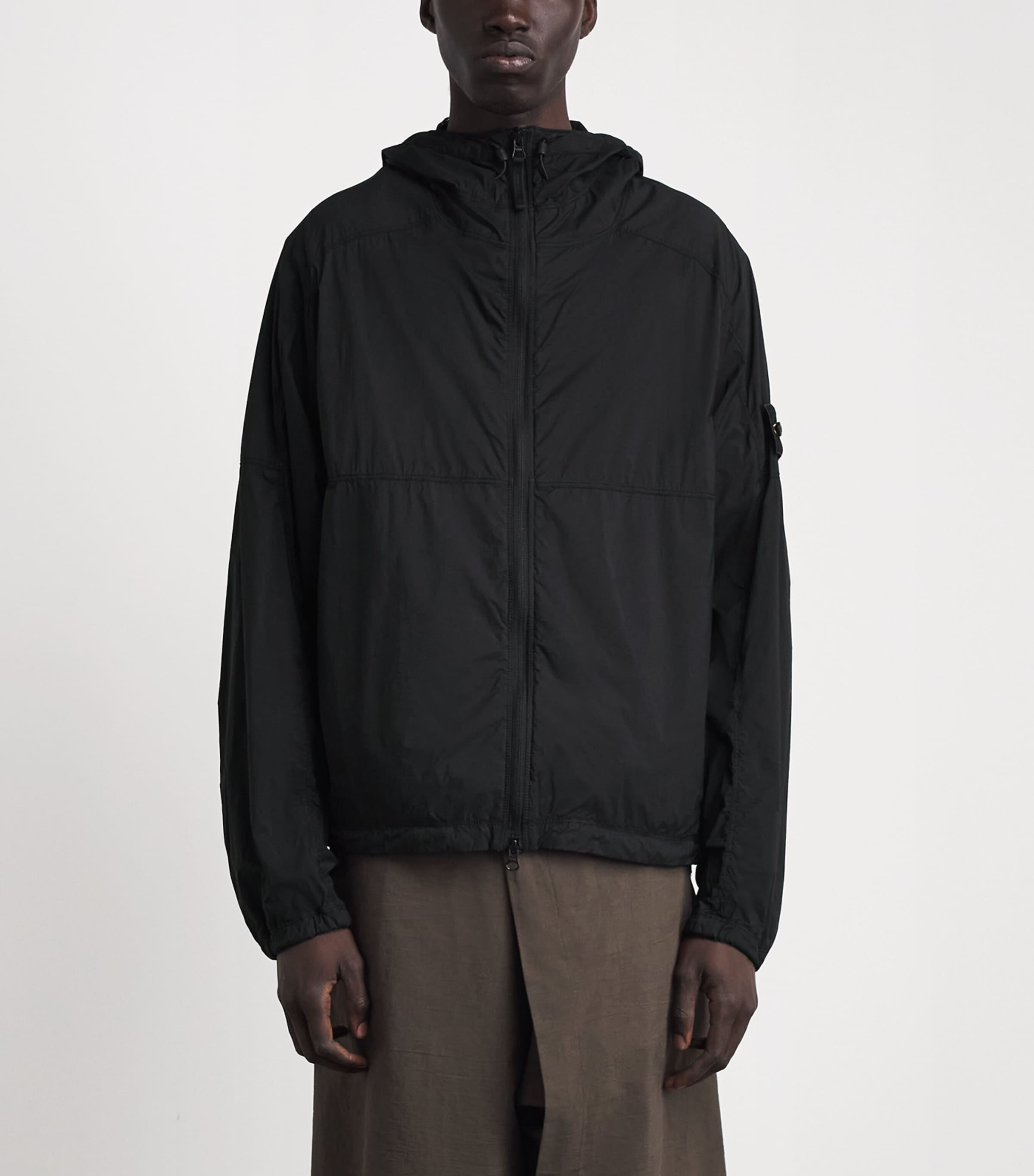 Stone Island Black Nylon Stretch-TC Jacket | Harrods US