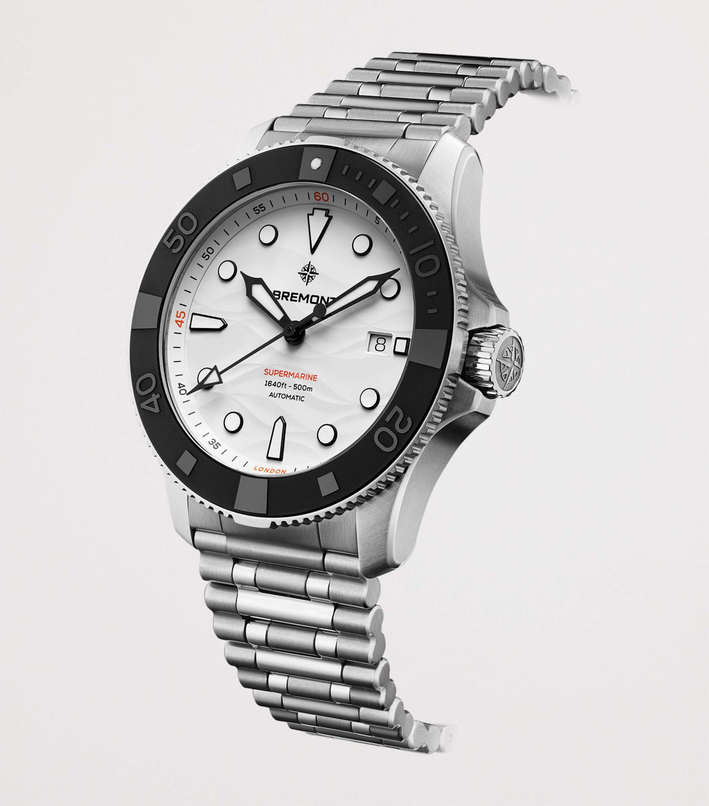 Stainless Steel 500m Supermarine Watch 43mm WHITE Image 4