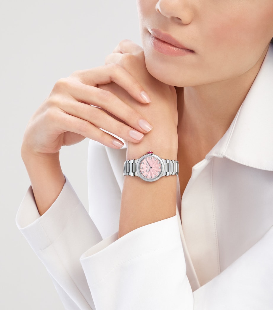 Stainless Steel Lvcea Watch 28mm SILVER Image 7