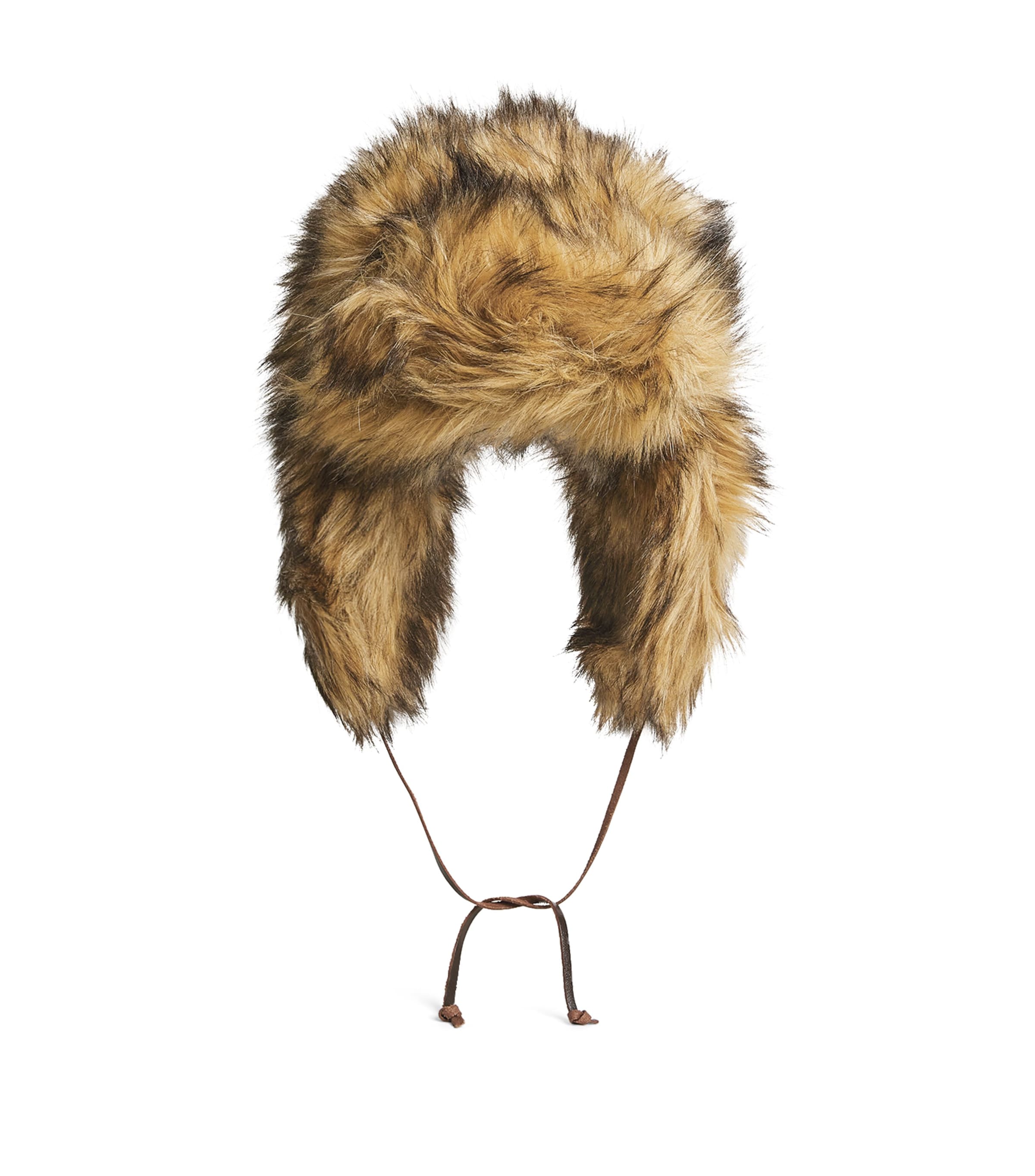 Polo Ralph Lauren Faux Fur Trapper Hat In Brown