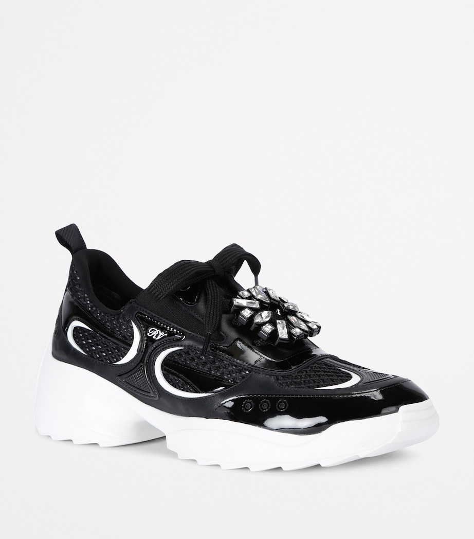 Viv' Run Strass Sneakers BLK/WHITE Image 3