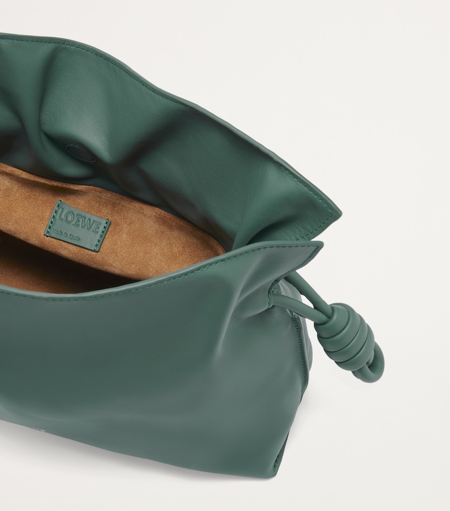 LOEWE Medium Leather Flamenco Purse Vetiver Image 6